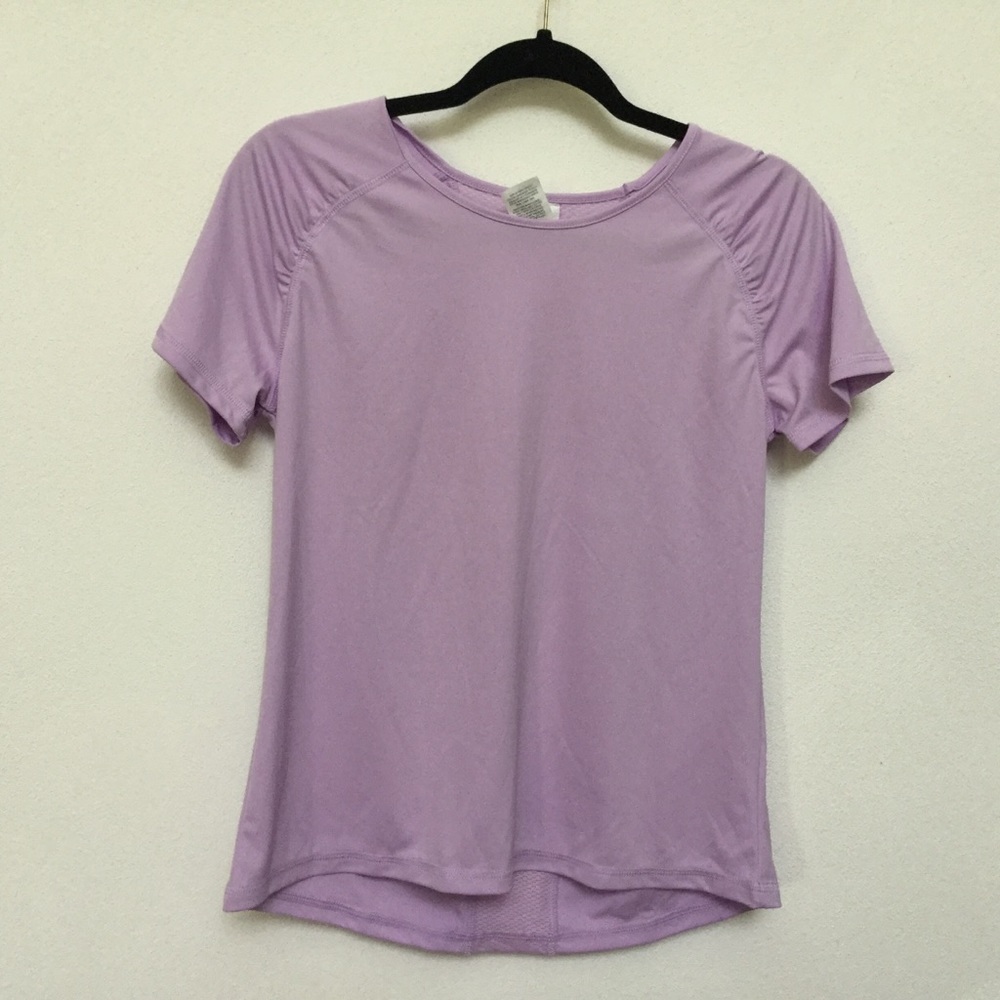 Athletic Works Purple DriWorks Workout Top Size 2X Mesh Gym Athleisure